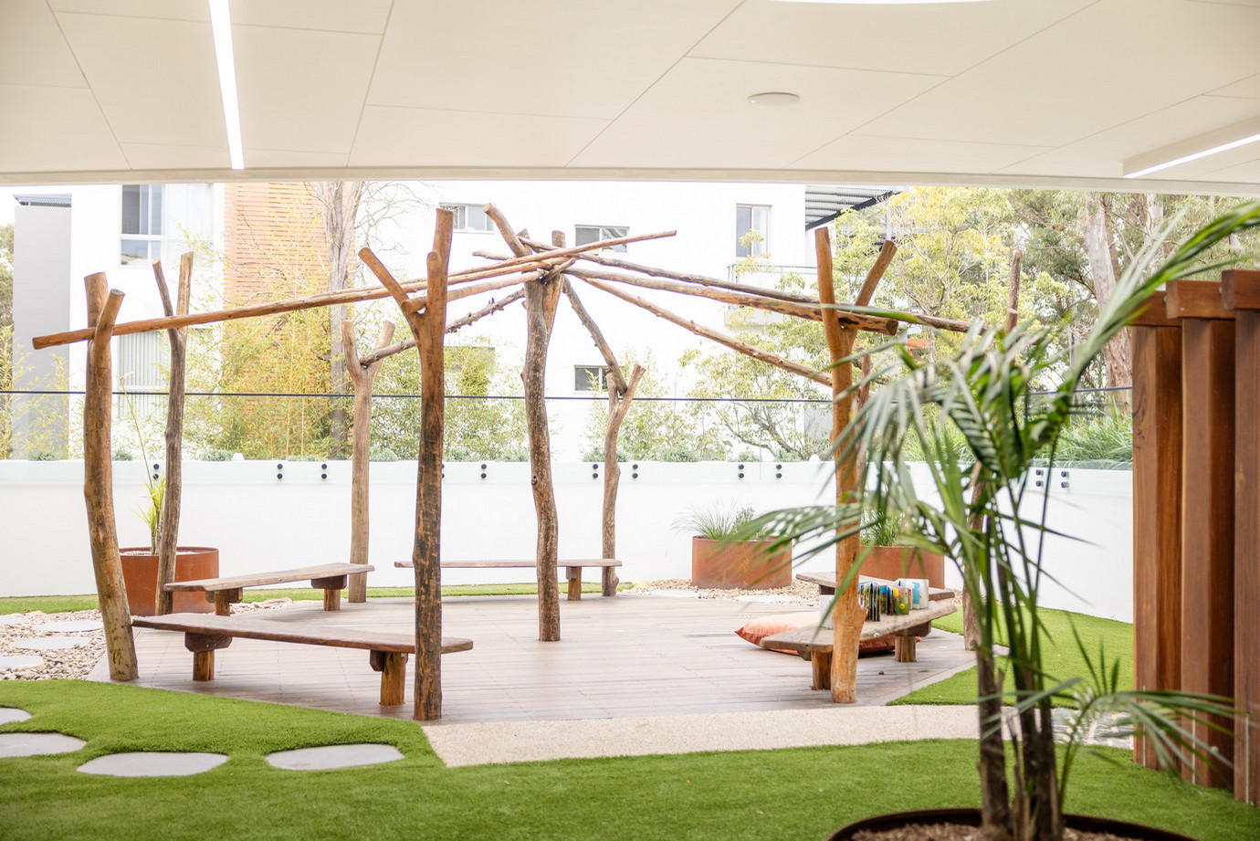 Bright indoor play space